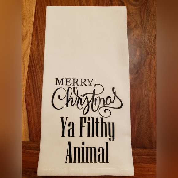 Christmas flour sack tea towel - Picture 2 of 4